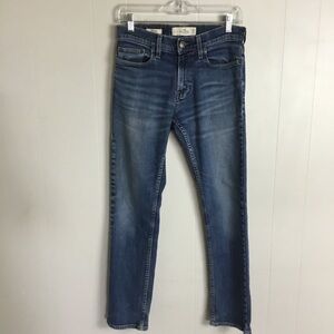 Hollister Dark Blue Jeans Slim Straight Epic Flex Size 28 30
